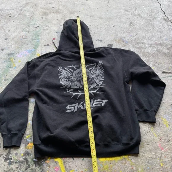 Skillet Band Hoodie Black Pullover Sweatshirt XL - Picture 4 of 5